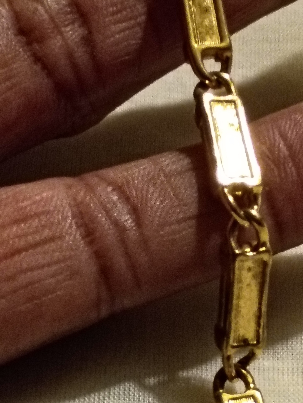 Gold-Tone Rectangular Link Bracelet - Women Swarovski